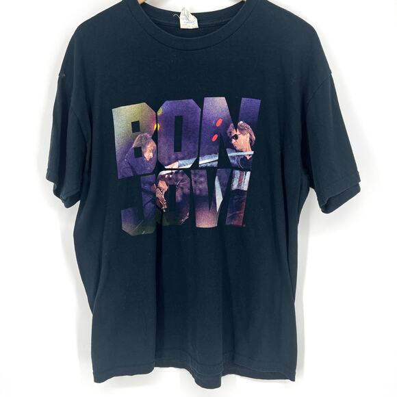 BON JOVI 2013 Because We Can Tour T Shirt Gildan Label Size Large - Picture 1 of 9